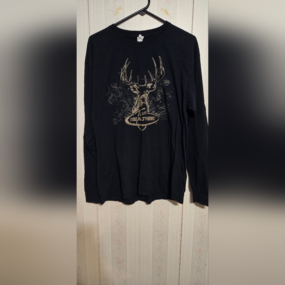 Realtree Black Graphic Men's Shirt